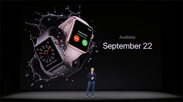 Apple Watch sẽ được bán ra ngày 22/09