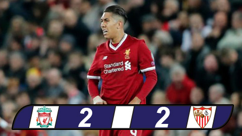 Sút hỏng penalty, Liverpool phung phí 3 điểm trước Sevilla