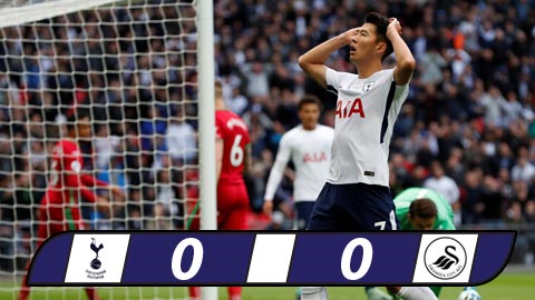 Wembley tiếp tục ám Tottenham bằng trận hòa Swansea