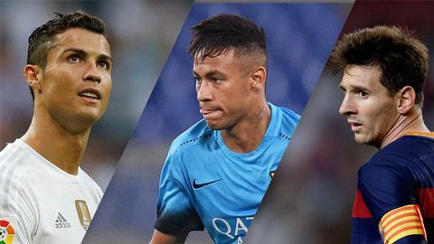 Messi, Ronaldo & Neymar cạnh tranh danh hiệu The Best 2017 của FIFA