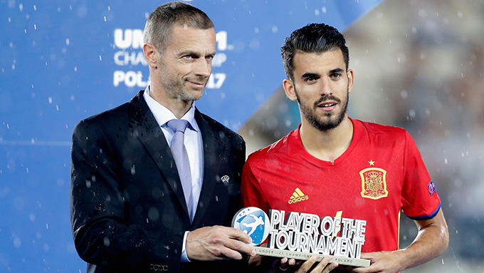 Ceballos được vinh danh tại giải U21 châu Âu 2017