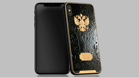 iPhone X vỏ titan mạ vàng, gắn đá thiên thạch giá hơn 100 triệu đồng