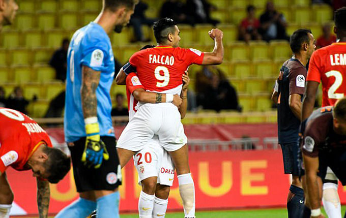 Falcao đã có 12 bàn sau 8 trận đấu ở Ligue 1 mùa này cho Monaco