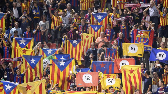 Barca ủng hộ xứ Catalan ly khai
