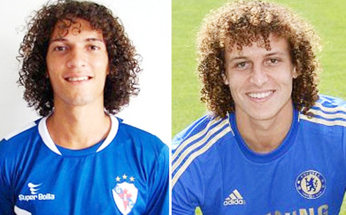David Luis (trái) trông như em của David Luiz