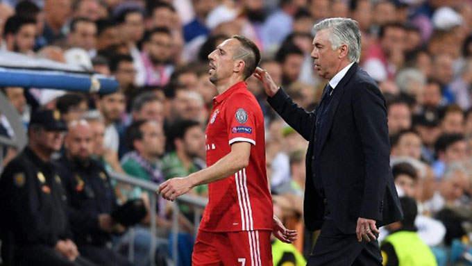 Ribery bị chỉ đích danh là nguyên nhân khiến HLV Ancelotti bị sa thải