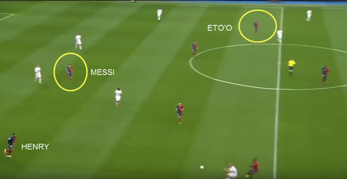 Guardiola đã sử dụng Messi ở vai trò số 9 ảo trong chiến thắng hủy diệt trước Real