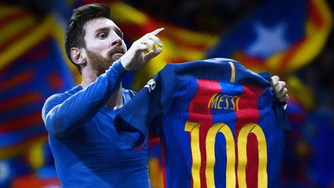 Nội soi cột mốc 100 bàn tại cúp châu Âu của Messi