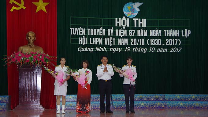 Lữ đoàn 147 - Vùng 1 HQ tổ chức Hội thi tuyên truyền kỷ niệm 87 năm thành lập Hội liên hiệp Phụ nữ Việt Nam