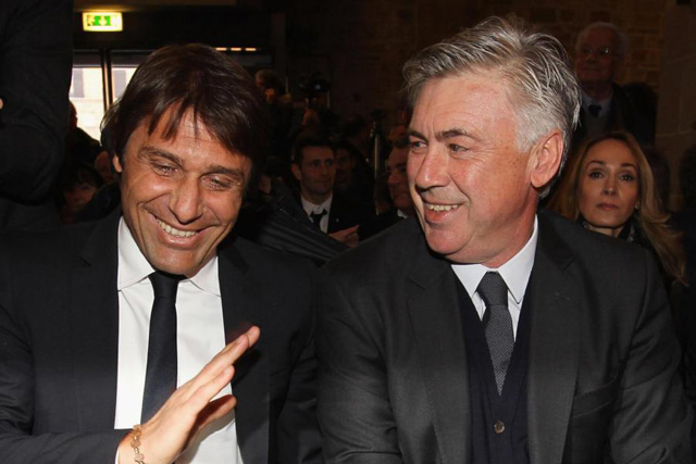 Conte không hài lòng khi Ancelotti bị lôi kéo vào câu chuyện