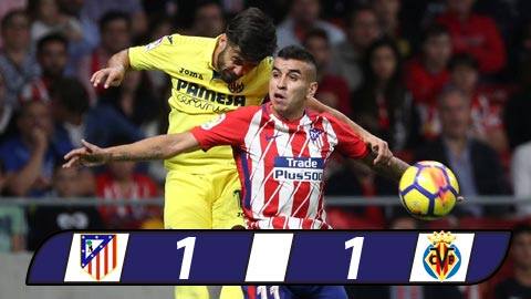 Bị Villarreal cầm chân, Atletico nối dài nỗi ám ảnh
