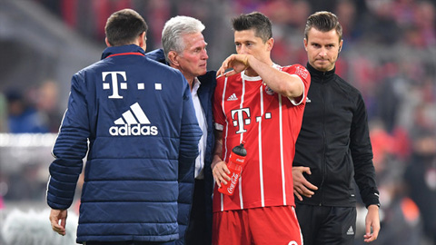 Bayern nguy cơ mất Lewandowski ở 2 trận đấu tới
