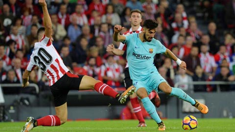 Andre Gomes, điểm sáng trong chiến thắng của Barca trước Bilbao