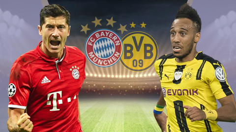 Vòng 1/8 cúp quốc gia Đức: Chung kết sớm Bayern vs Dortmund