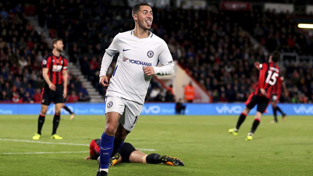 Hazard ghi bàn giúp Chelsea vượt qua Bournemouth cuối tuần qua