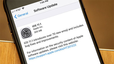 Apple phát hành iOS 11.1 khắc phục lỗi hao pin và bổ sung 70 emoji mới