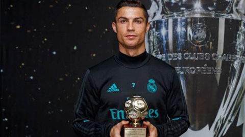 Ronaldo nhận giải thưởng “vua dội bom” năm 2016