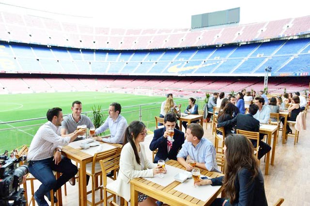 Một khu vực nhà hàng VIP tại sân Nou Camp