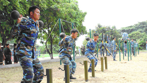 Rèn luyện thể lực, nâng cao sức SSCĐ ở Lữ đoàn 147 Hải Quân
