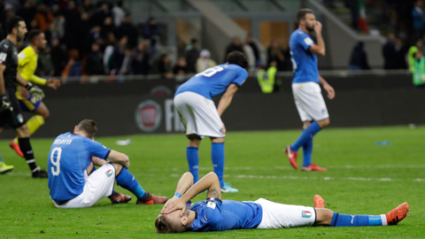 Italia lỡ hẹn World Cup: Khải huyền muộn cho sắc Thiên thanh