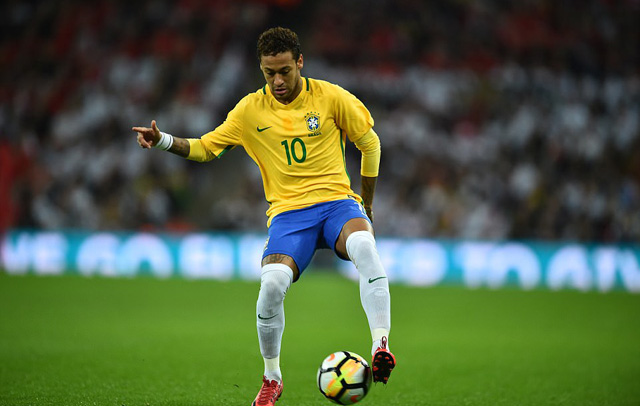 Neymar không để lại dấu ấn trên sân Wembley