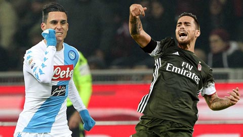 Trước trận Napoli vs Milan: Cơ hội của Callejon và Suso