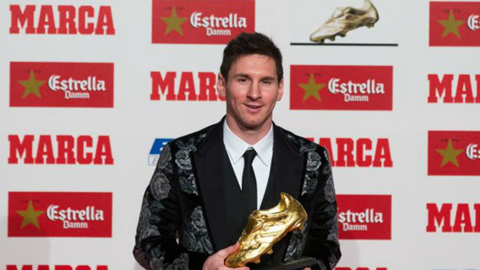 Tối nay, Chiếc giày vàng được trao cho Messi