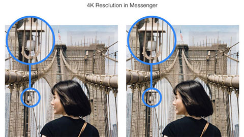 Facebook Messenger cho phép người dùng gửi ảnh 4K
