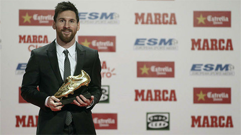 Messi san bằng thành tích giành 4 Chiếc giày vàng với Cristiano Ronaldo