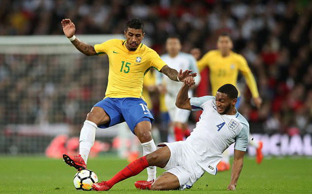 Gomez đã chơi khá tốt trong trận hòa 0-0 với Brazil