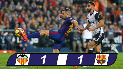 Cầm hòa Barca, Valencia giúp La Liga bớt nhàm chán
