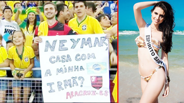 Fan cầu hôn Neymar hộ em gái