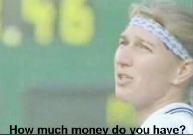Steffi Graf đáp lại lời cầu hôn của fan tại Wimbledon 1996