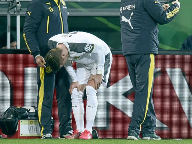Reus lỡ hẹn với World Cup 2014 vì rách dây chằng, mùa trước trong màu áo Dortmund anh cũng nghỉ thi đấu gần 30 trận