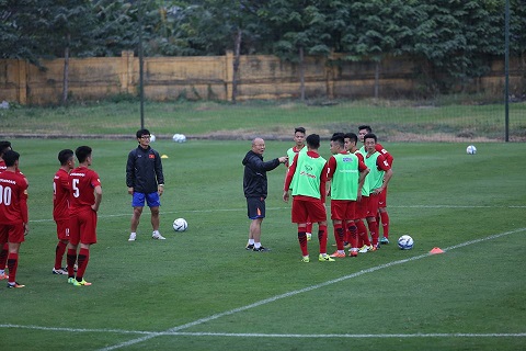 ĐT U23 Việt Nam có buổi tập đầu tiên chuẩn bị cho VCK U23 châu Á - Ảnh Phan Tùng