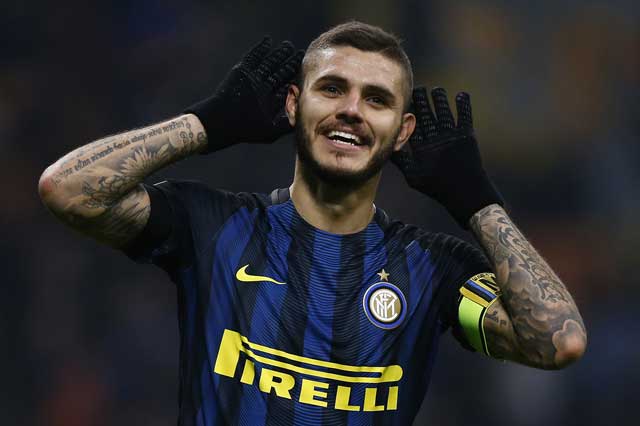 Icardi hiện là vua phá lưới Serie A 2017/18 với 15 bàn