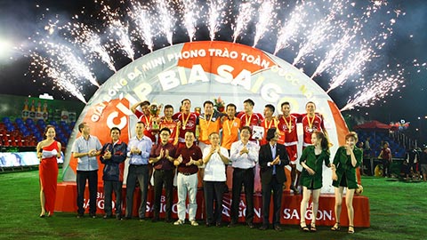 Bế mạc Giải bóng đá mini phong trào toàn quốc - Cúp Bia Sài Gòn 2017 tại Bình Định: “Đất Võ” rất ấn tượng giải cúp bia Sài Gòn