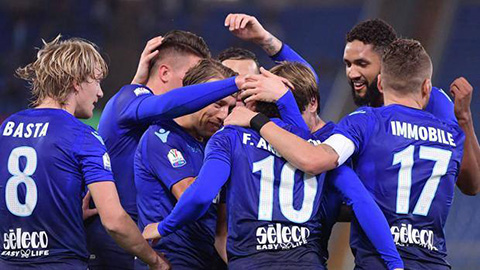 Immobile tỏa sáng, Lazio tiến vào tứ kết Cúp quốc gia Italia
