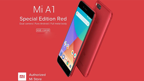 Xiaomi ra mắt Mi A1 màu đỏ đặc biệt, chào mừng Giáng sinh