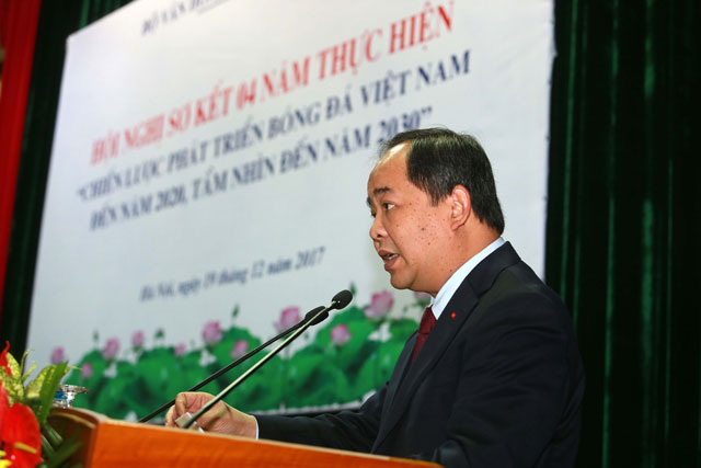 Thứ trưởng Bộ VH-TT&DL Lê Khánh Hải phát biểu