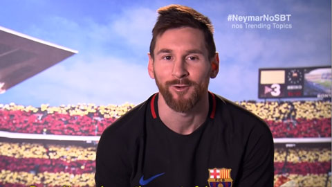 Messi gửi thông điệp nhớ thương tới Neymar