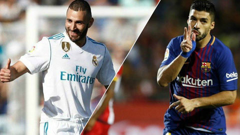 Benzema vs Suarez: Tuổi 30 ảm đạm ở Siêu kinh điển