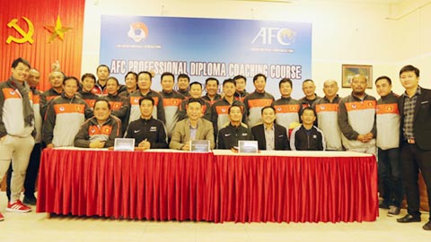 Bế giảng khóa đào tạo HLV chuyên nghiệp AFC 2017 - giai đoạn 4