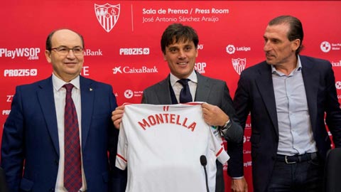 HLV Montella: 'Sevilla của tôi sẽ là một CLB giàu nhiệt huyết'