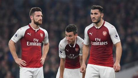 Arsenal mất một loạt trụ cột ở 3 trận quan trọng sắp tới