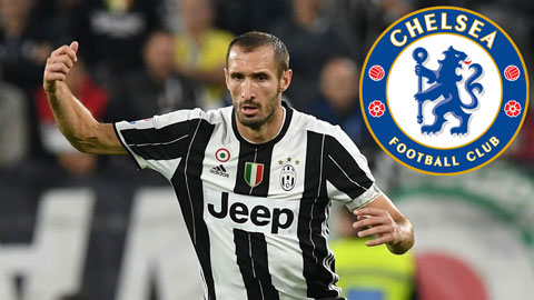 Chuyển nhượng 2/1: Chelsea muốn gia cố hàng thủ bằng Chiellini