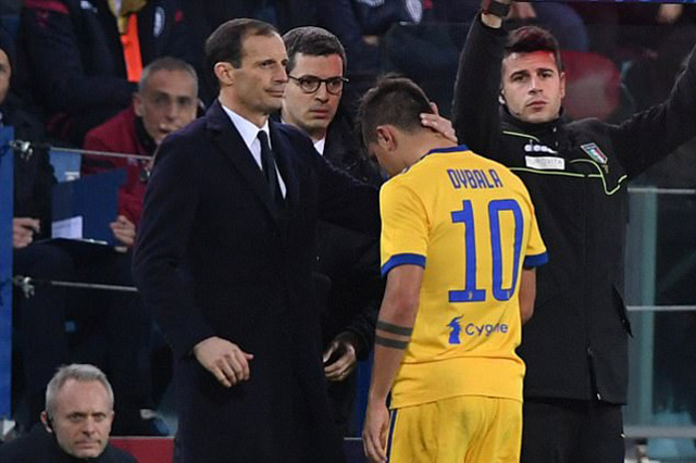 Juventus lo lắng về chấn thương của Dybala