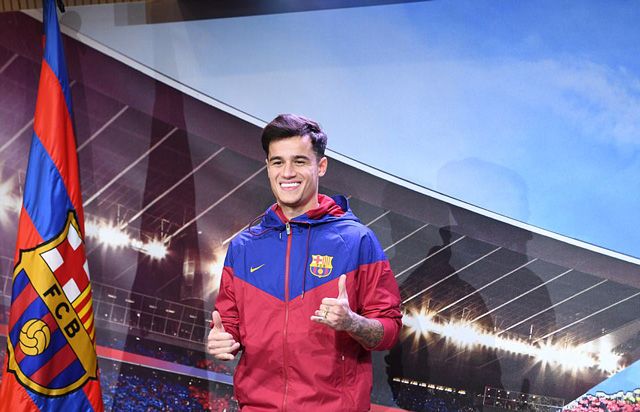 Coutinho ra mắt trong màu áo của Barca