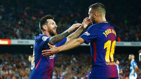 Messi và Alba, công thức ghi bàn số một La Liga