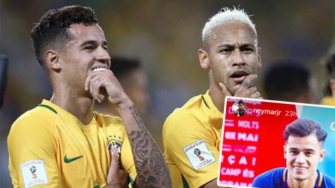 Neymar đá đểu kiểu đầu của Coutinho